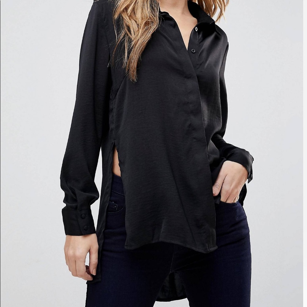 The Fifth Label Dusk Till Dawn Asymmetric Button Down Shirt